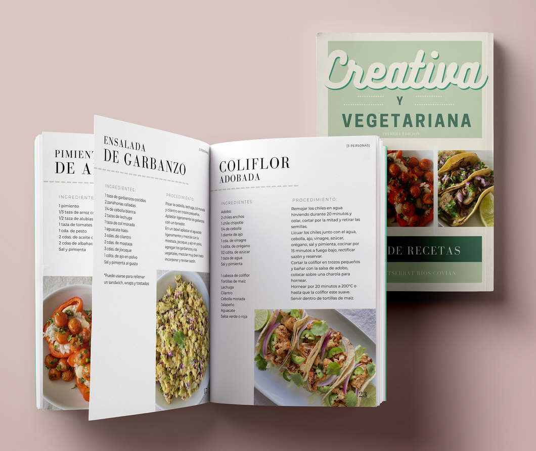 Recetario Creativa y vegetariana (E-Book)